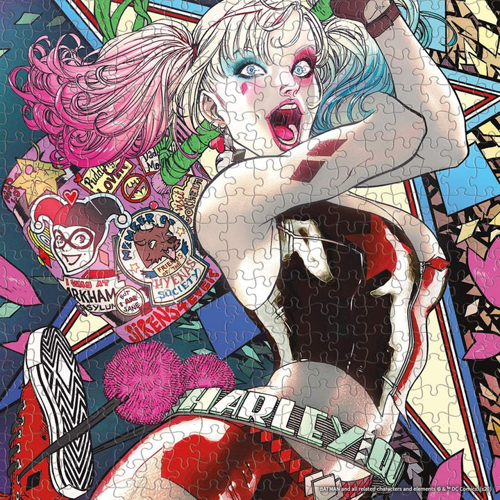 USAopoly USOPZ010533 DC Comics Super Heroes Harley Quinn Die Laughing 1.000-teiliges Puzzle