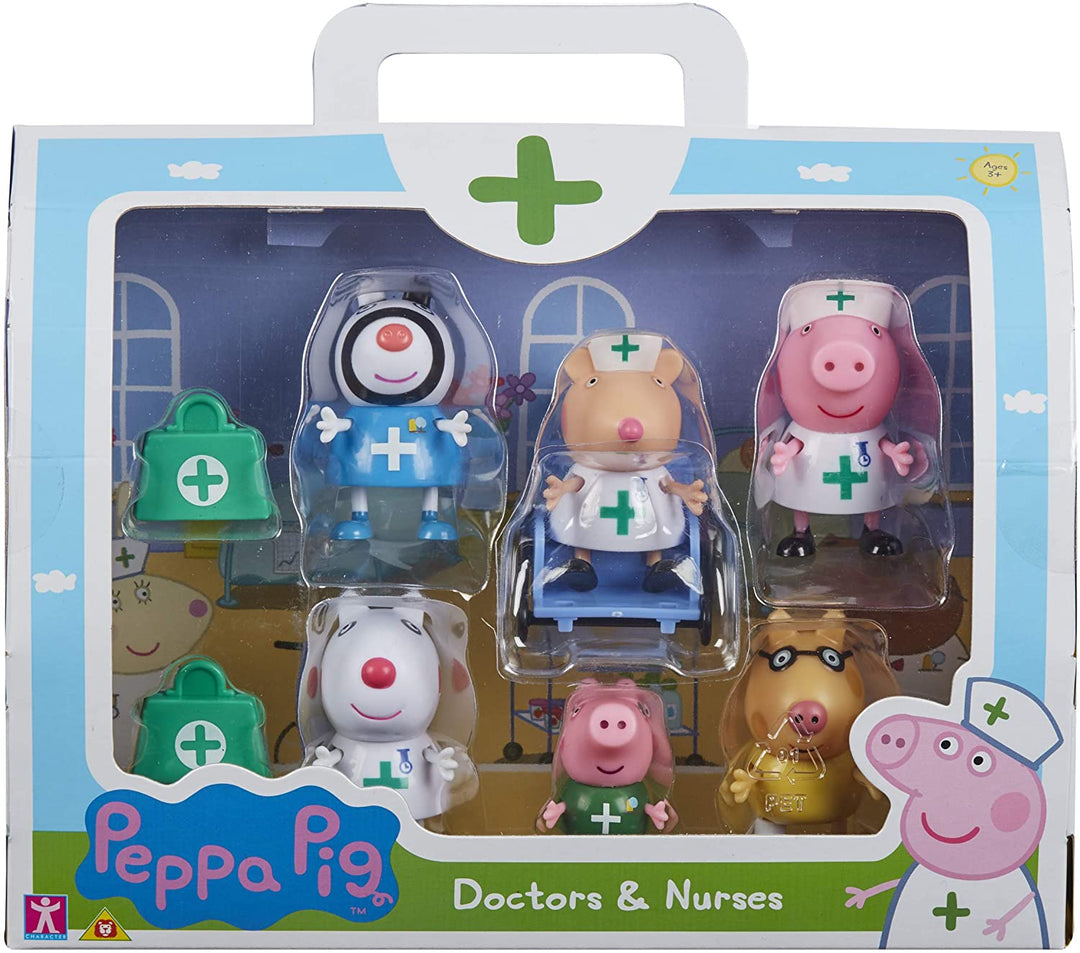 Peppa Pig 07360 Pack de figuras de médicos y enfermeras