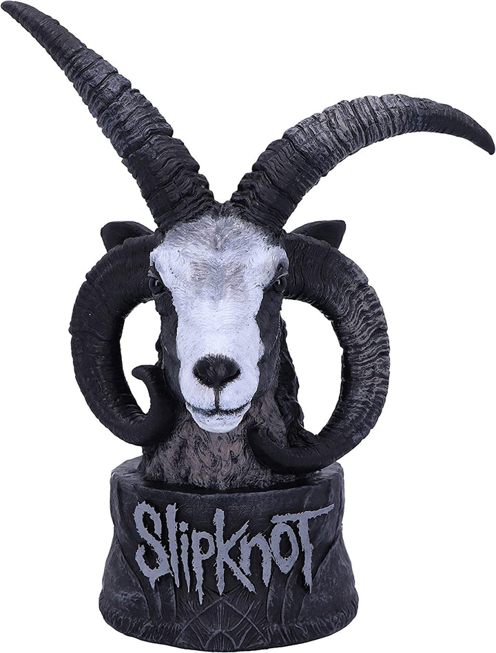 Nemesis Now offiziell lizenzierte Slipknot Flaming Goat Büste Figur, Schwarz, 23 cm