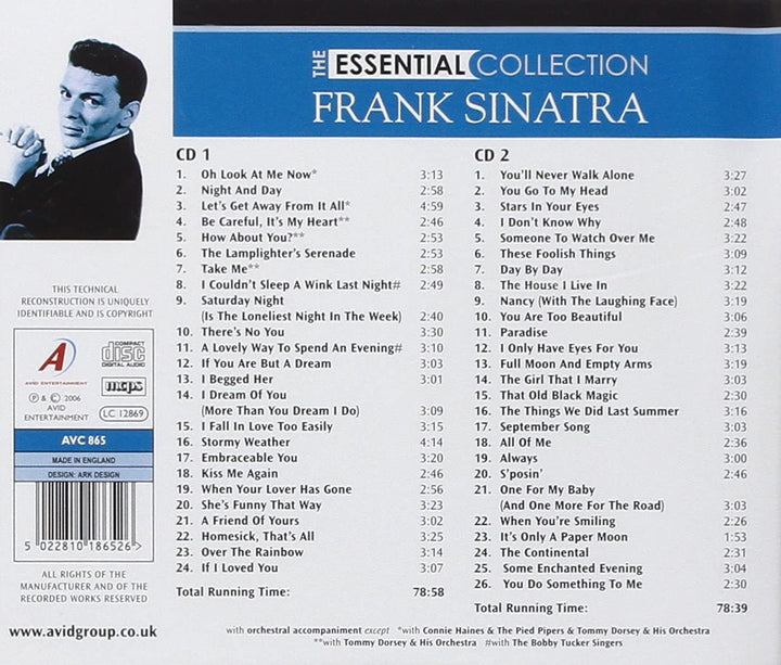 Sinatra, Frank – Essential Collection – Frank Sinatra: die frühen Jahre [Audio-CD]
