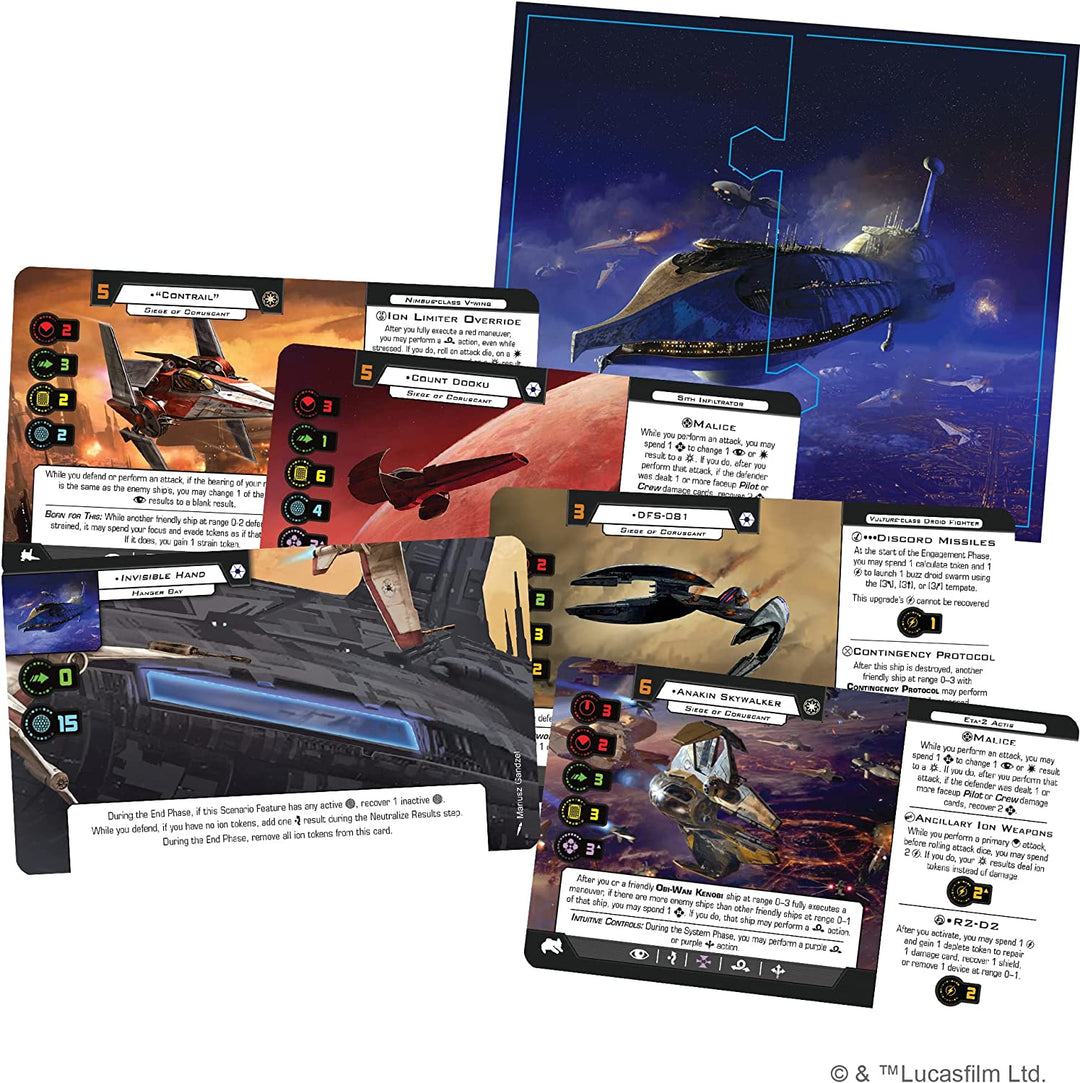 Star Wars: X-Wing - Siege Of Coruscant Scenario Pack