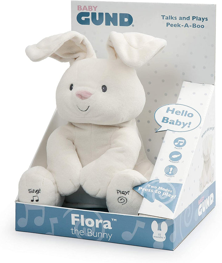 Gund Baby Flora De geanimeerde knuffelkonijn