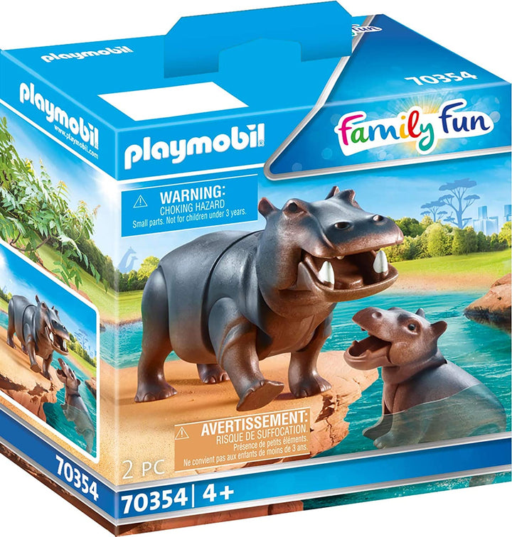 Playmobil 70354 Hipopótamo con bebé de 4 años