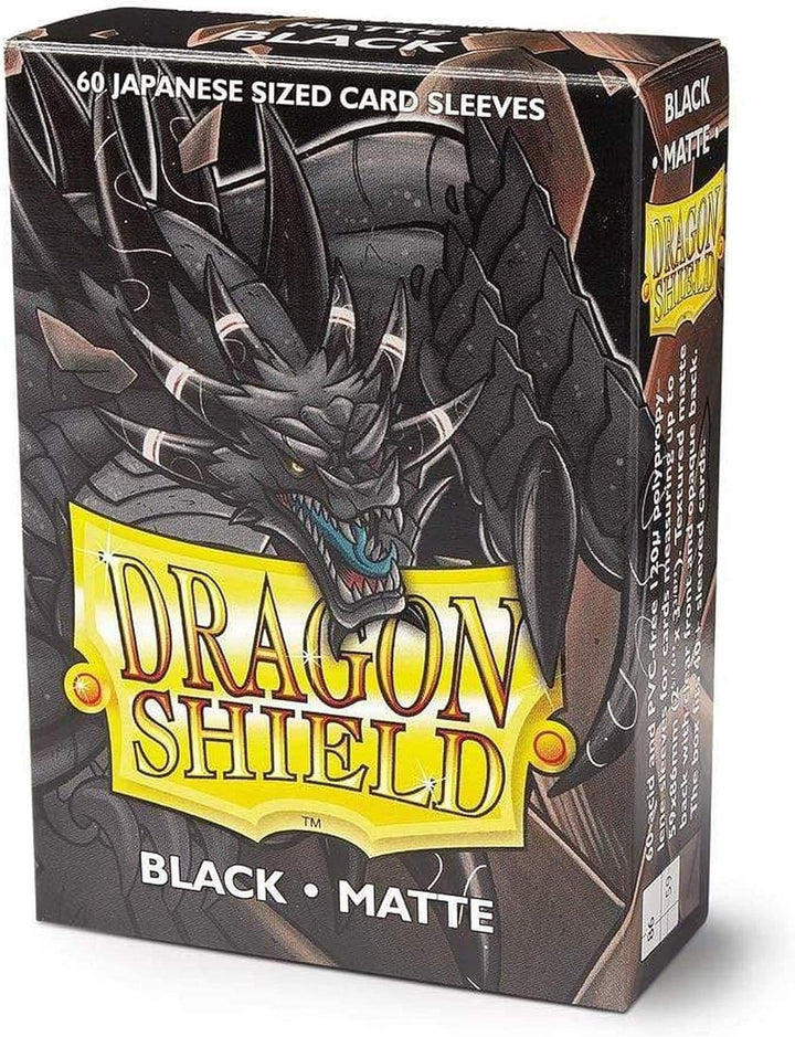 Dragon Shield ART11102 Black (60) Matte Japanese Size Sleeves 60pk