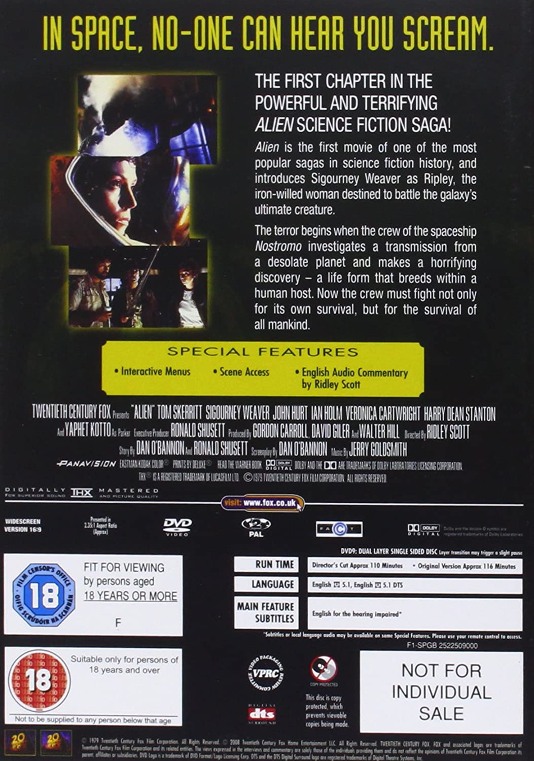 Alien Quadrilogy [1979] - Sci-fi/Horror [DVD]