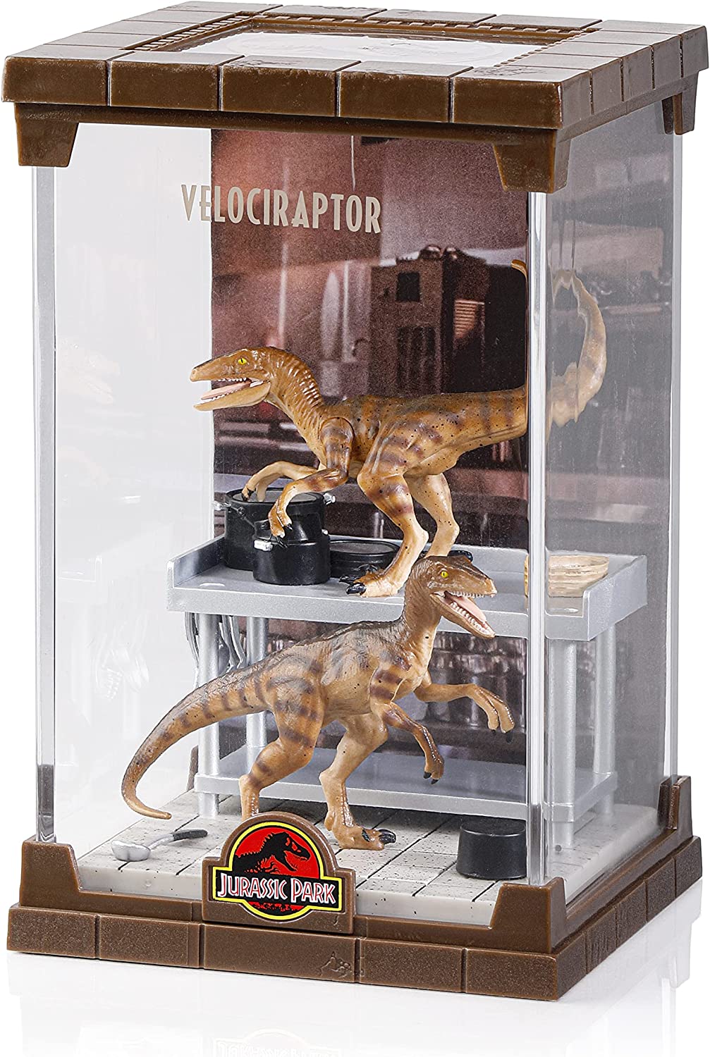 Das Velociraptor-Diorama der Noble Collection