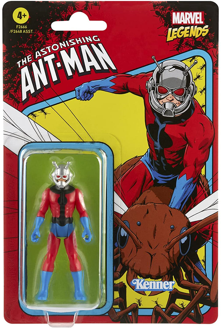 Hasbro Marvel Legends Series 3,75-Zoll-Retro-Kollektion Ant-Man-Actionfigurenspielzeug