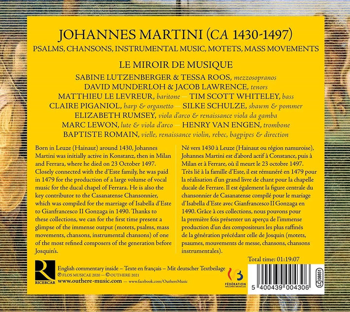 Martini: La fleur de biaulté [Audio CD]