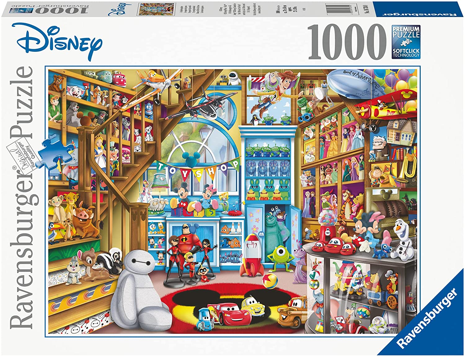 Ravensburger Disney Pixar Spielwarenladen 1000-teiliges Puzzle – Familienpuzzle für Kinder ab 12 Jahren