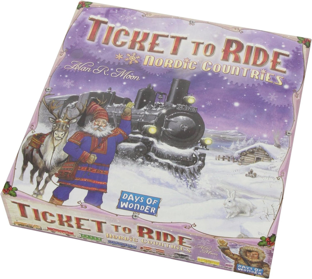 Days of Wonder | Ticket to Ride Nordic Countries Board Game | Ages 8+ | For 2 to 3 players | Average Playtime 30-60 Minutes