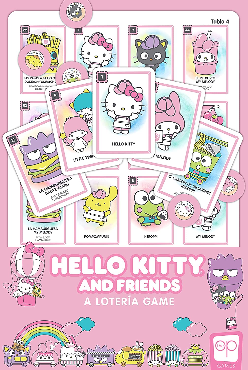 Hello Kitty® and Friends Loteria|Traditionelles Loteria Mexicana-Glücksspiel|Spiel im Bingo-Stil mit individueller Grafik und Illustrationen von Hello Kitty|Inspiriert von spanischen Wörtern und mexikanischer Kultur