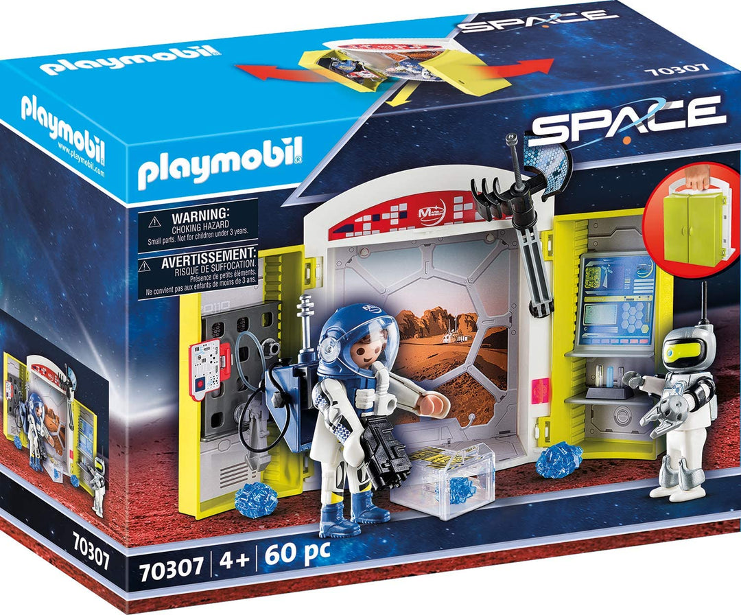 Playmobil 70307 Scatola da gioco per la missione spaziale su Marte per bambini dai 4 anni in su