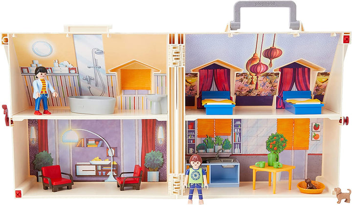 Playmobil 5167 Dollhouse Modernes Puppenhaus zum Mitnehmen, für Kinder ab 4 Jahren