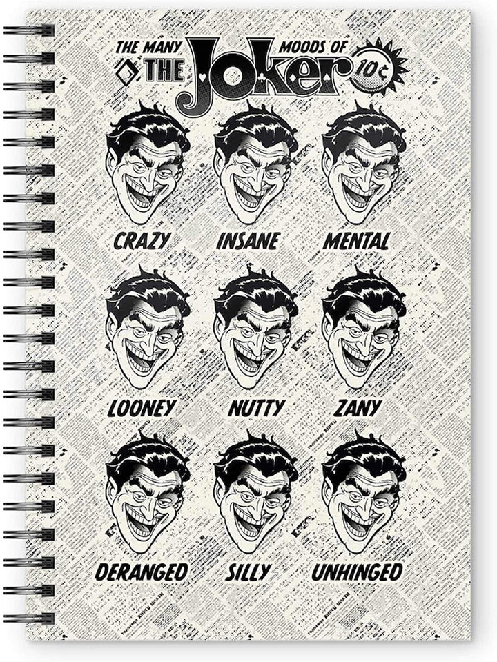 SD Toys A5 Notizbuch Joker DC Comics, Erwachsene Unisex, Mehrfarbig, 15x21