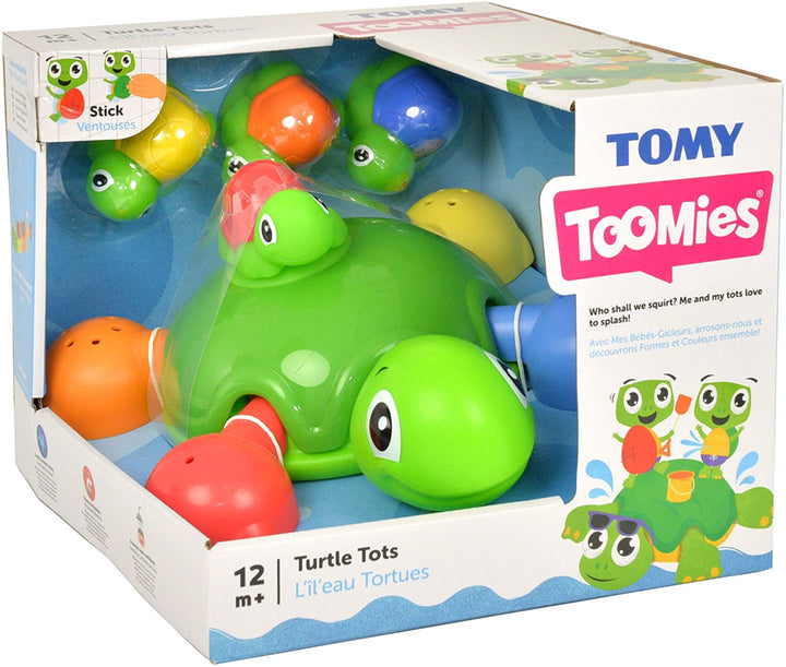 Tomy Toomies Turtle Tots Formsortierung Saugspritze Badespielzeug Babybadewanne