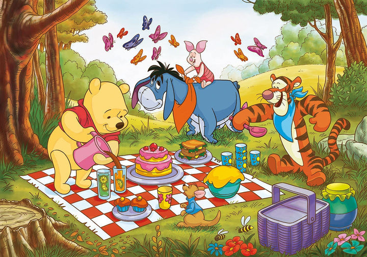 Clementoni - 25232 - Supercolor puzzel voor kinderen - Winnie de Poeh-3x48 stukjes Disney