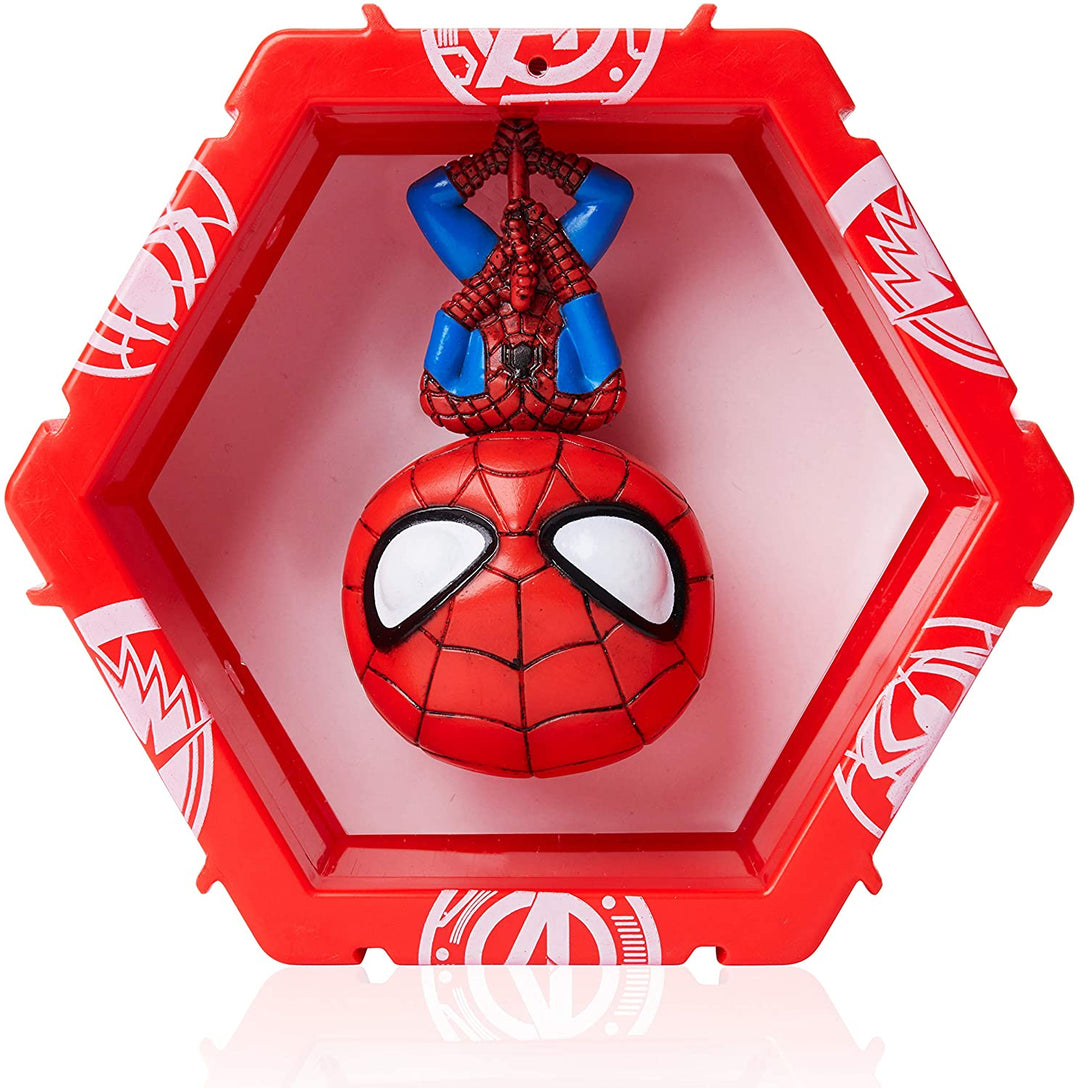 WOW! PODS Avengers-Kollektion – Spider-Man | Leuchtende Superhelden-Wackelkopffigur | Offizielle Marvel-Spielzeuge, Sammlerstücke und Geschenke