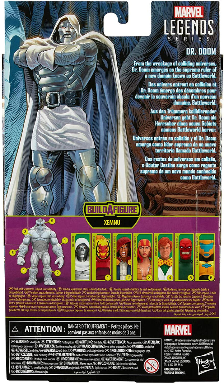 Hasbro Marvel Legends Series 15,2 cm große Dr. Doom-Actionfigur zum Sammeln und 4 Zubehörteile