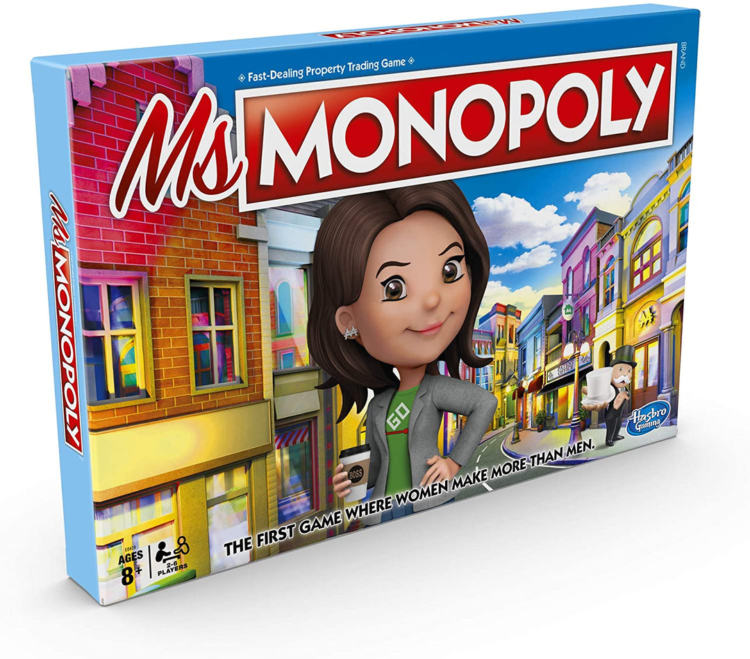 Frau Monopoly Brettspiel; Erstes Spiel, in dem Frauen mehr verdienen als Männer
