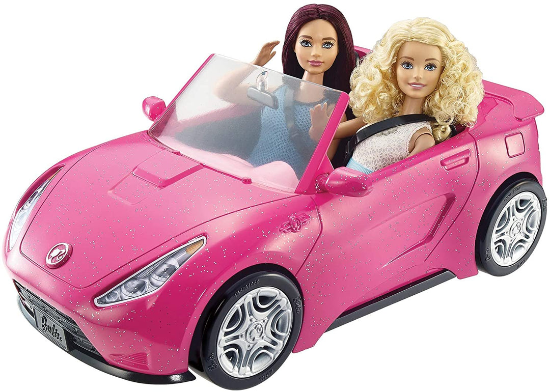 Barbie DVX59 Autre Glam Convertible Sports, Spielzeugfahrzeug für Puppe, rosa Auto