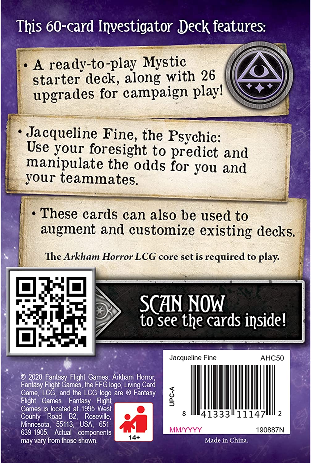 Arkham Horror: Das Kartenspiel – Jacqueline Fine Investigator Starter Pack