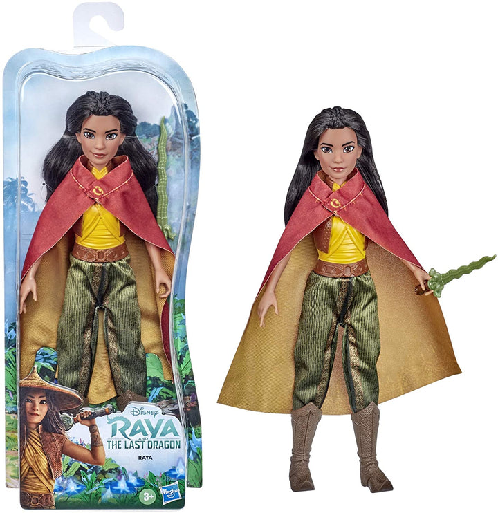 Disney Raya-modepop met kleding, schoenen en zwaard