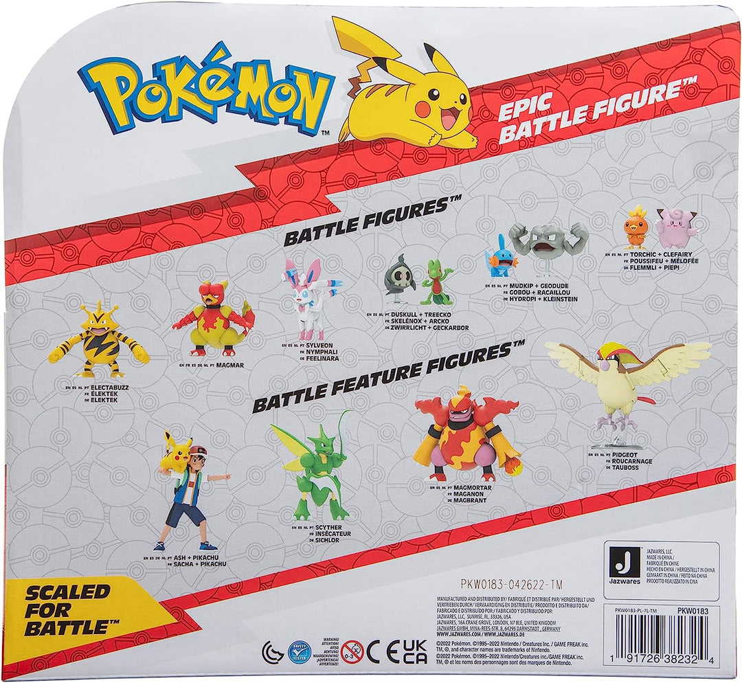Pokémon PKW0183 Pokemon Lugia Epic Battle FIGURE-6-Zoll-Articulated-Authentic De