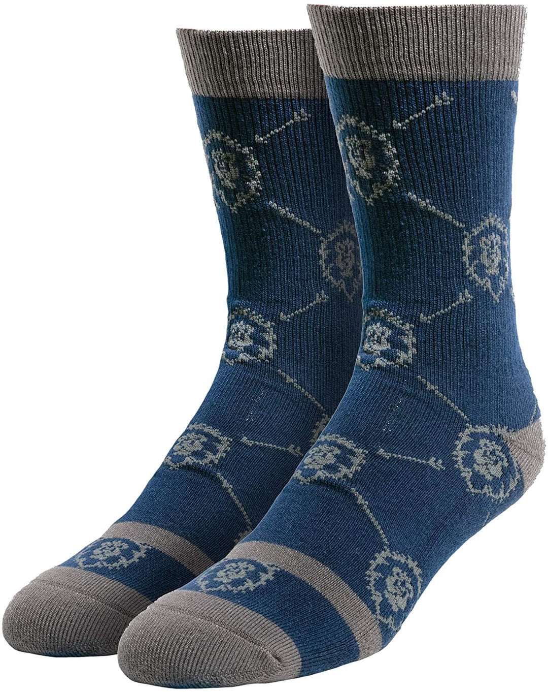 JINX World of Warcraft Alliance Unisex Socks Blue, 77% Polyester, 12% Baumwolle,