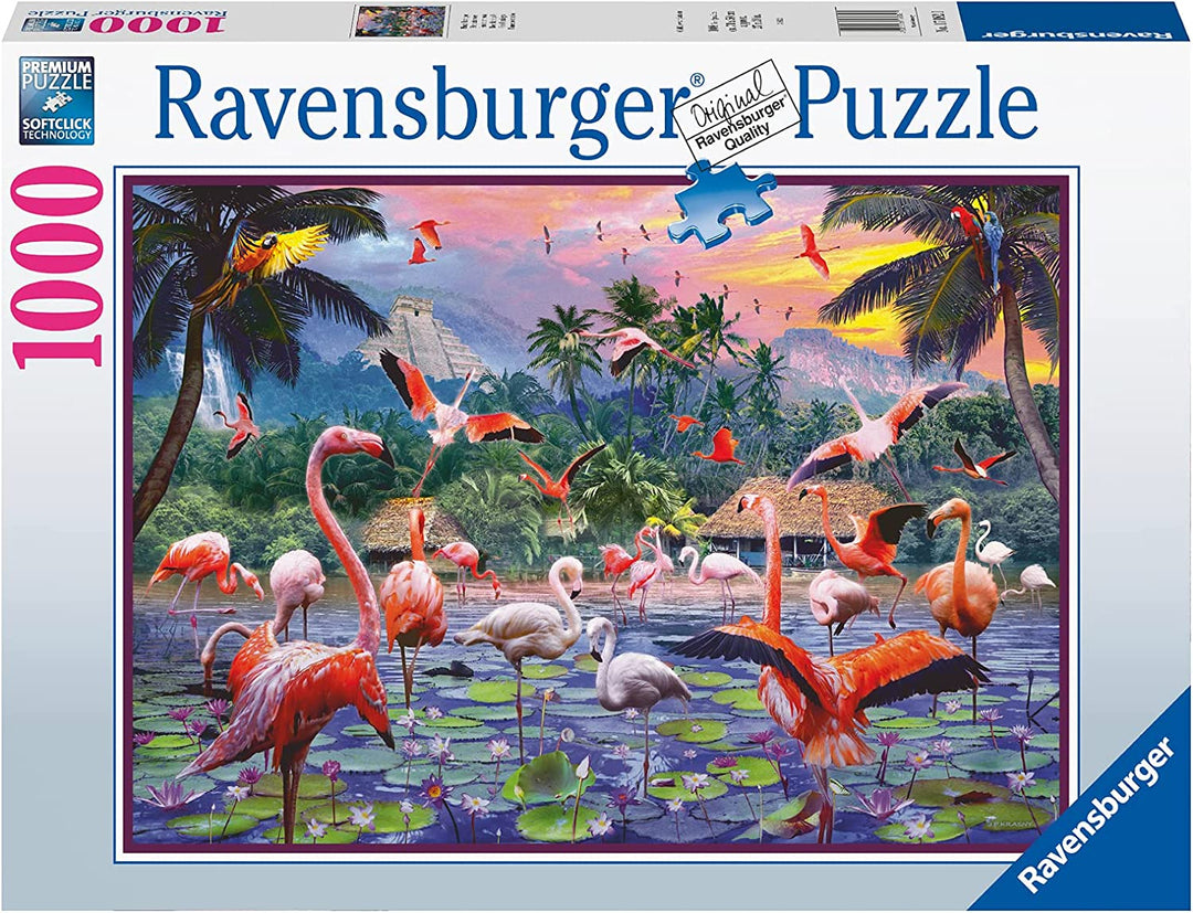 RAVENSBURGER 17082 Pink Flamingoes 1000pc