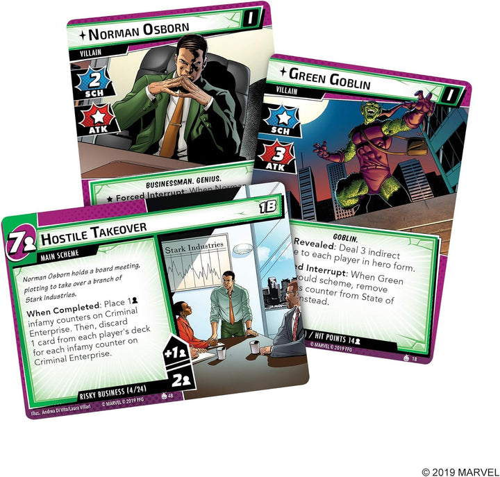 Fantasy Flight Games | Marvel Champions: Scenario Pack: The Green Goblin | Card Game