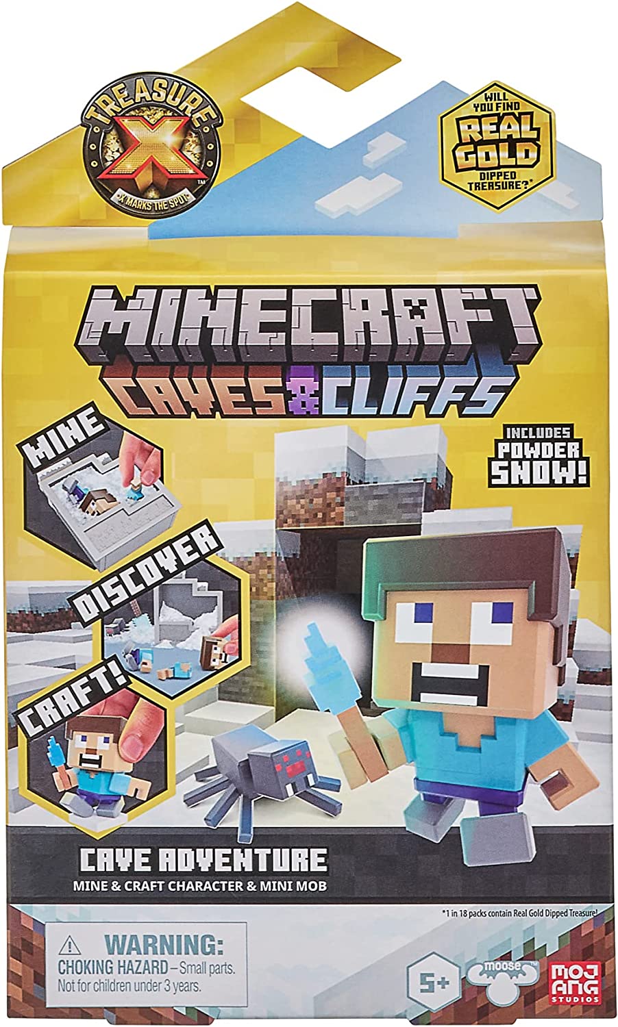 Treasure X Minecraft Caves &amp; Cliffs: Cave Adventure Pack (Stile variieren)