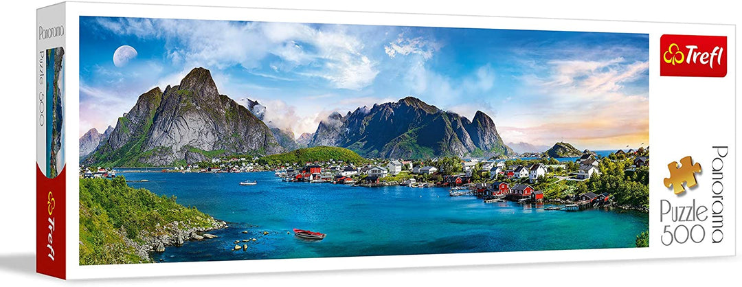 Trefl 916 29500, Noorwegen EA 500 stuks, Panorama, Premium Quality, voor volwassenen en kinderen vanaf 10 jaar 500 stuks