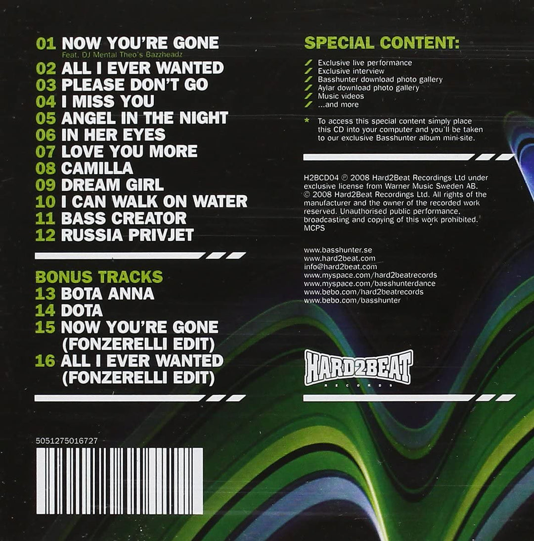 Basshunter - Now You&#39;re Gone - El álbum