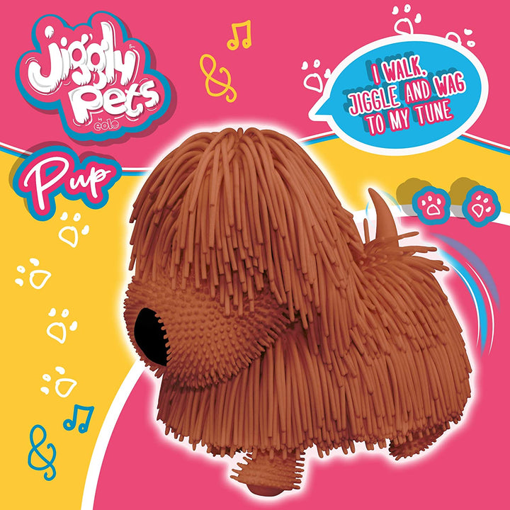 Jiggly Pets JP001-BR Welpe-Braun