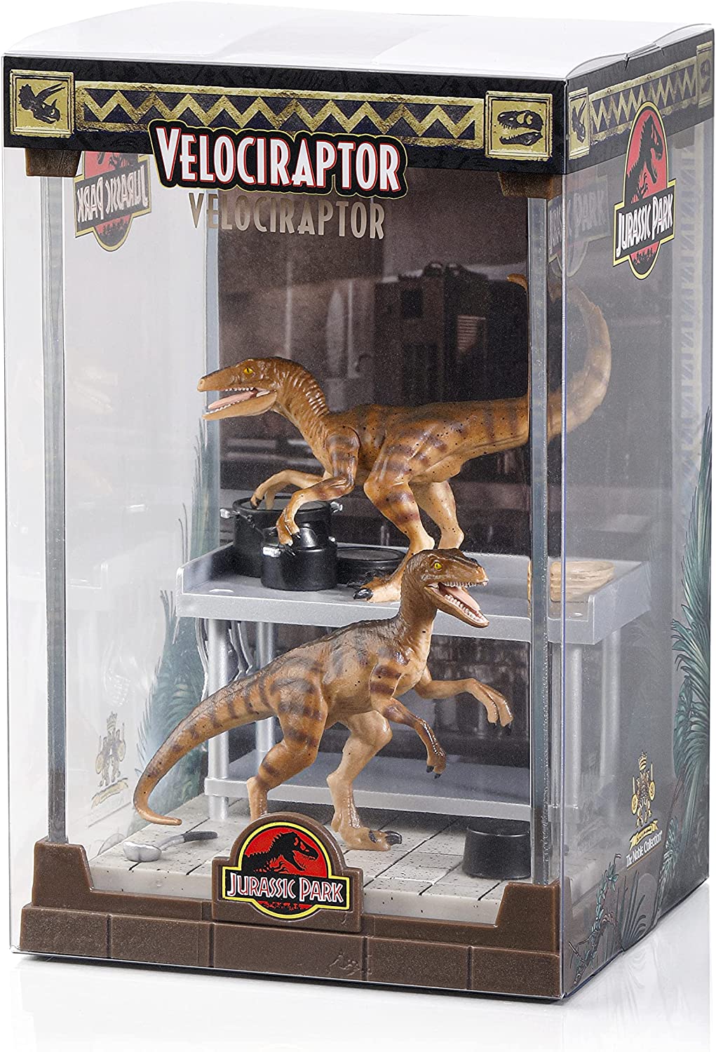 Das Velociraptor-Diorama der Noble Collection