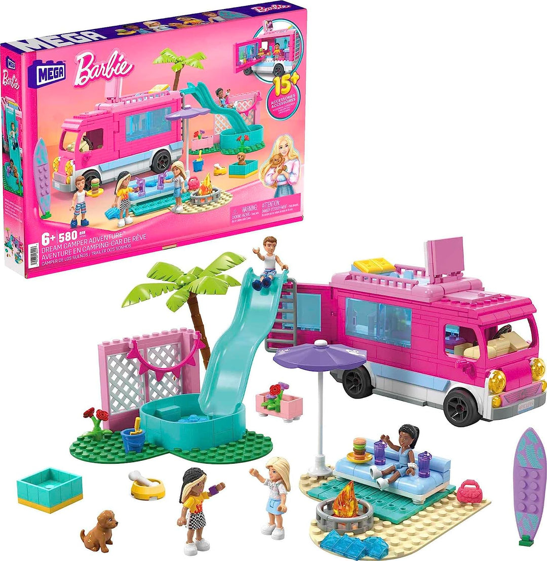MEGA Barbie , Dream Camper Adventure, building toy for girls and boys