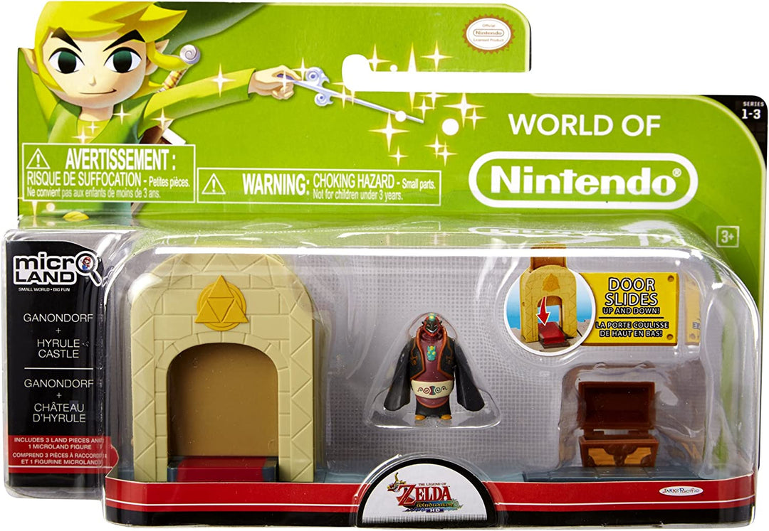 World of Nintendo Micro Land Series 1-3 The Legend of Zelda Windwaker Ganandorf + Hyrule Castle Spielset