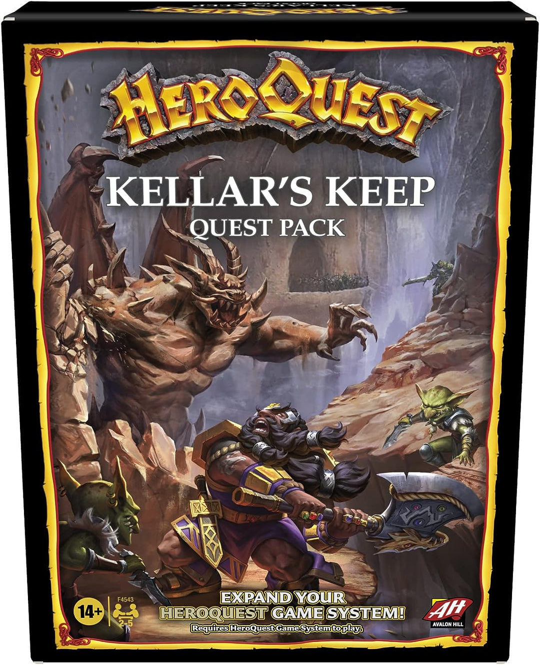 Avalon Hill HeroQuest Kellar's Keep-Erweiterung, ab 14 Jahren, 2–5 Spieler, erforderlich