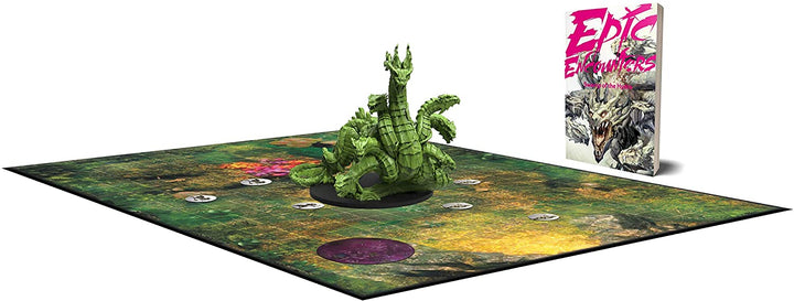 Epic Encounters: Swamp of the Hydra – RPG-Fantasy-Rollenspiel-Tischspiel mit Boss-Miniatur, doppelseitiger Spielmatte und Game-Master-Abenteuerbuch mit Monster-Statistiken, 5E-kompatibel
