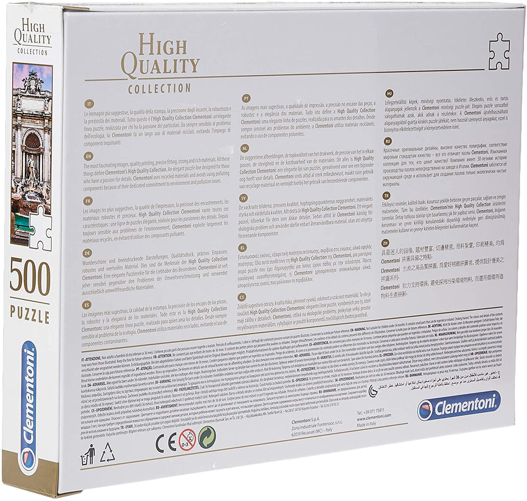 Clementoni - 35047 - Collection Puzzle for Adults and Children - Trevi Fountain - 500 Pieces