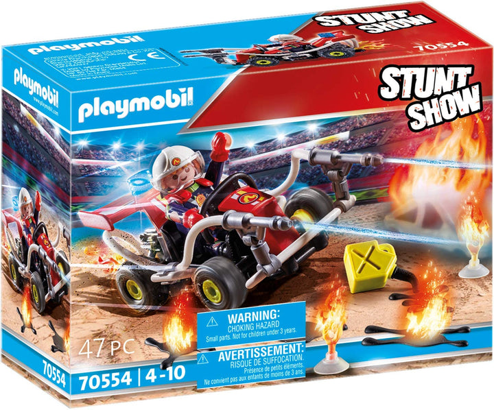 Playmobil 70554 Stunt Show Fire Quad para niños de 4 a 10 años