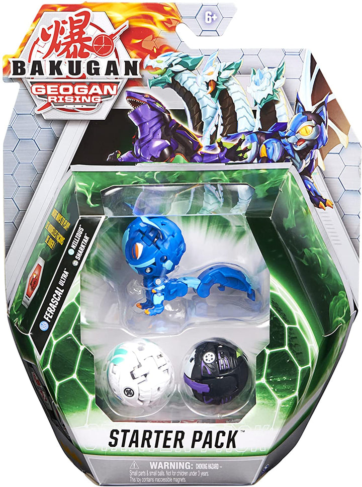 BAKUGAN Geogan Rising 6061567 - Season 3 Starter Pack Geogan Marbles with 6 Baku