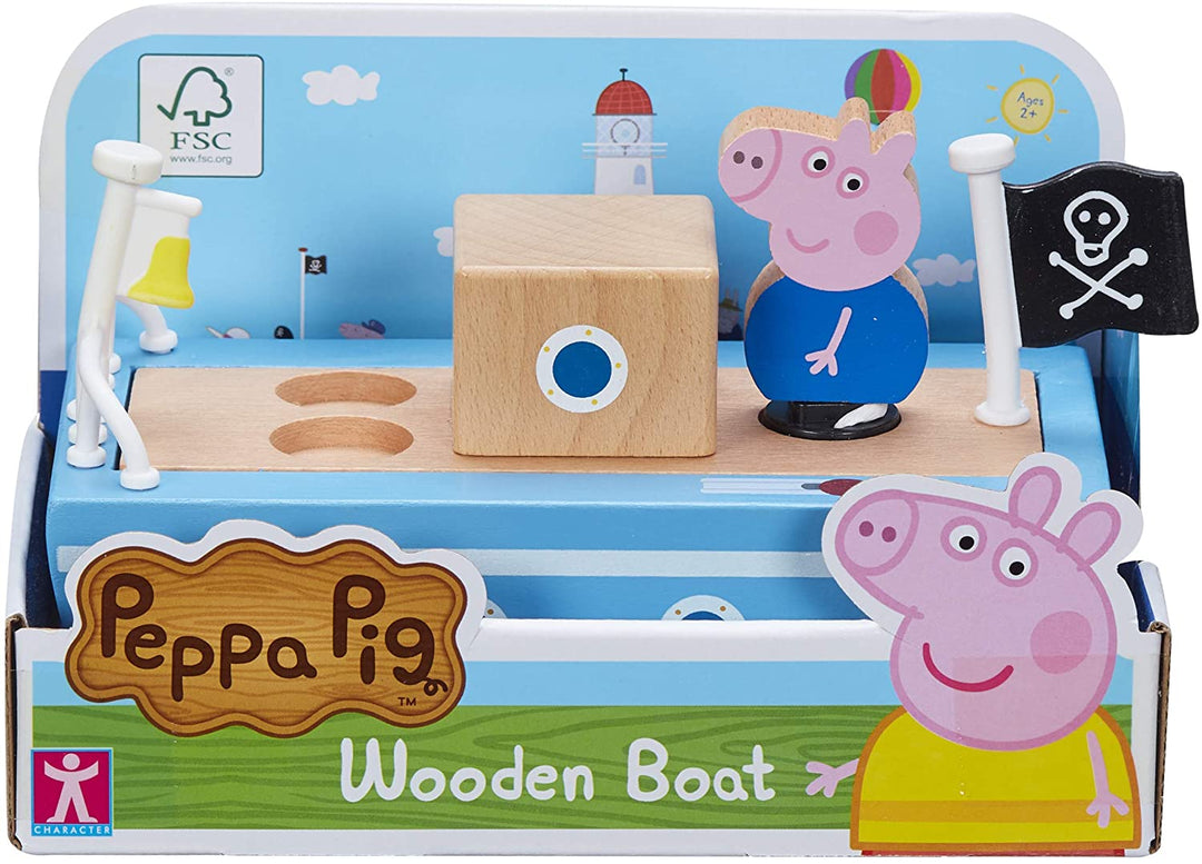 Peppa Pig 07209 Barca in legno, multicolore