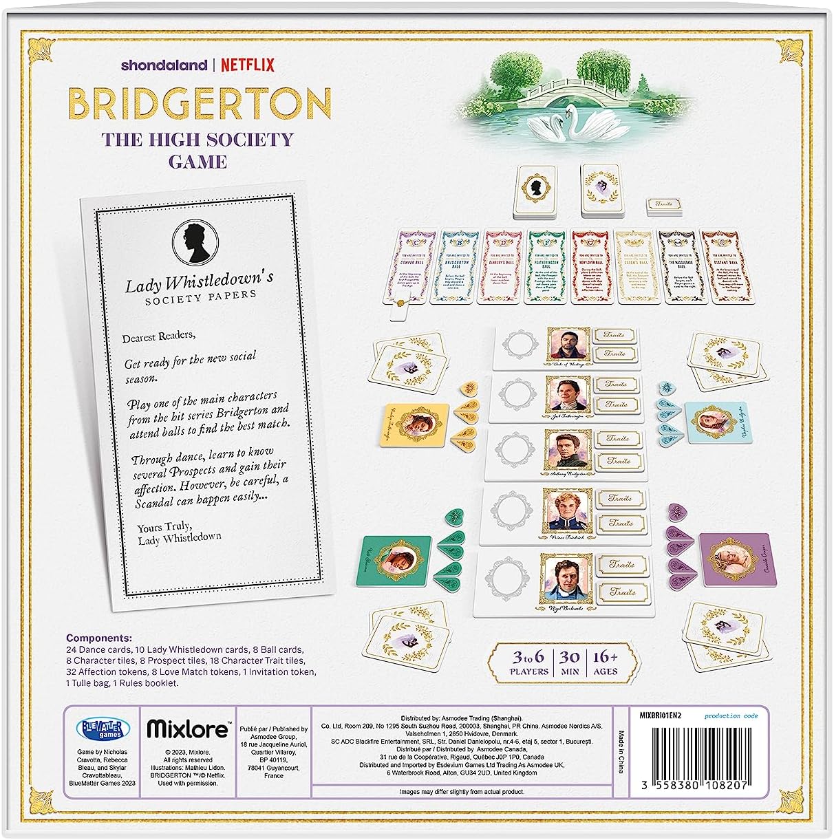 Mixlore Bridgerton High Society Game - 3-6 Player Strategy Board Game (MIXBRI01EN) 3
