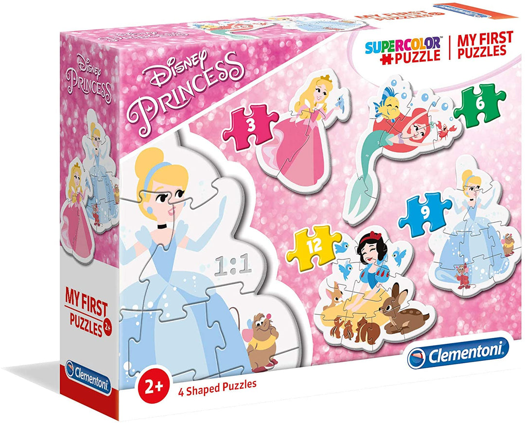 Clementoni - 20813 - My First Puzzle for children- Disney Princess - 3-6-9-12 Pi