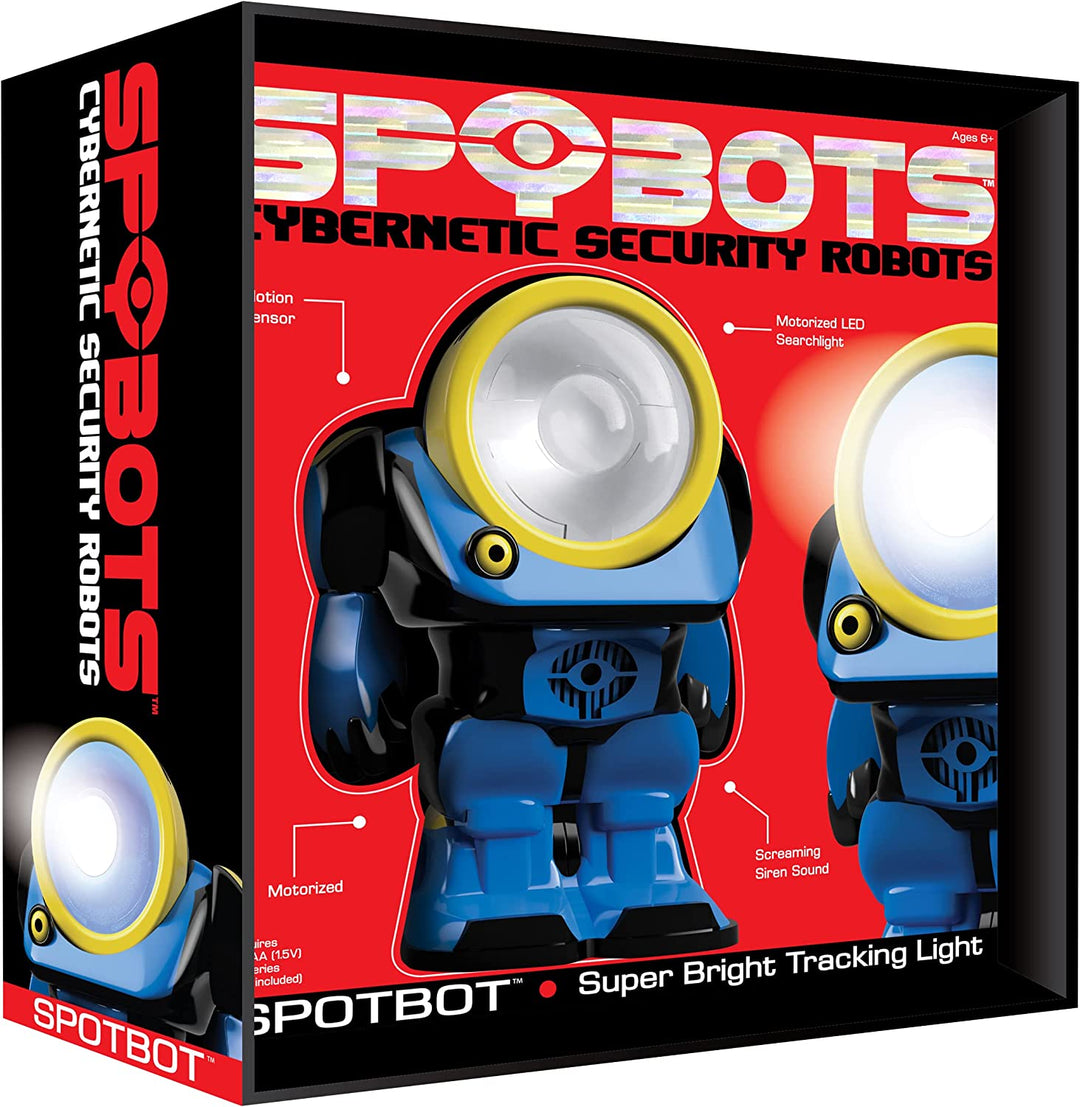 SpyBots SpotBot – Sicherheitsroboter! LED-Suchlicht. Lustiges Gadget-Spielzeug für Jungen