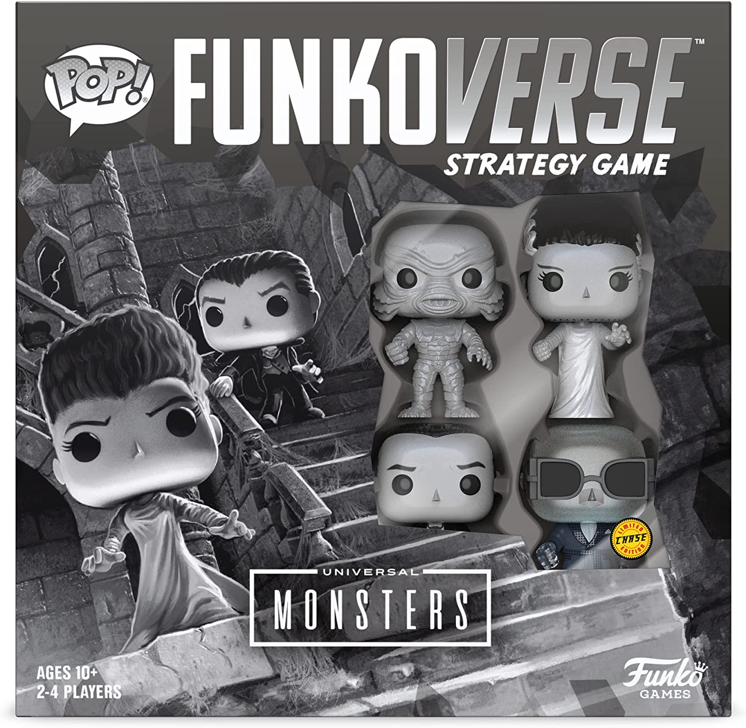 Funko Funkoverse Universal Monsters 4er-Pack Strategiespiel