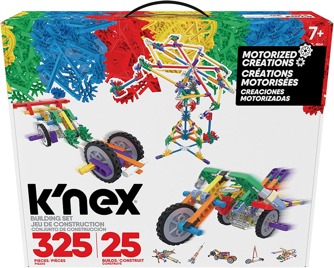 K'NEX 85049 Motorized Creations Bauset, 3D-Lernspielzeug für Kinder, 325