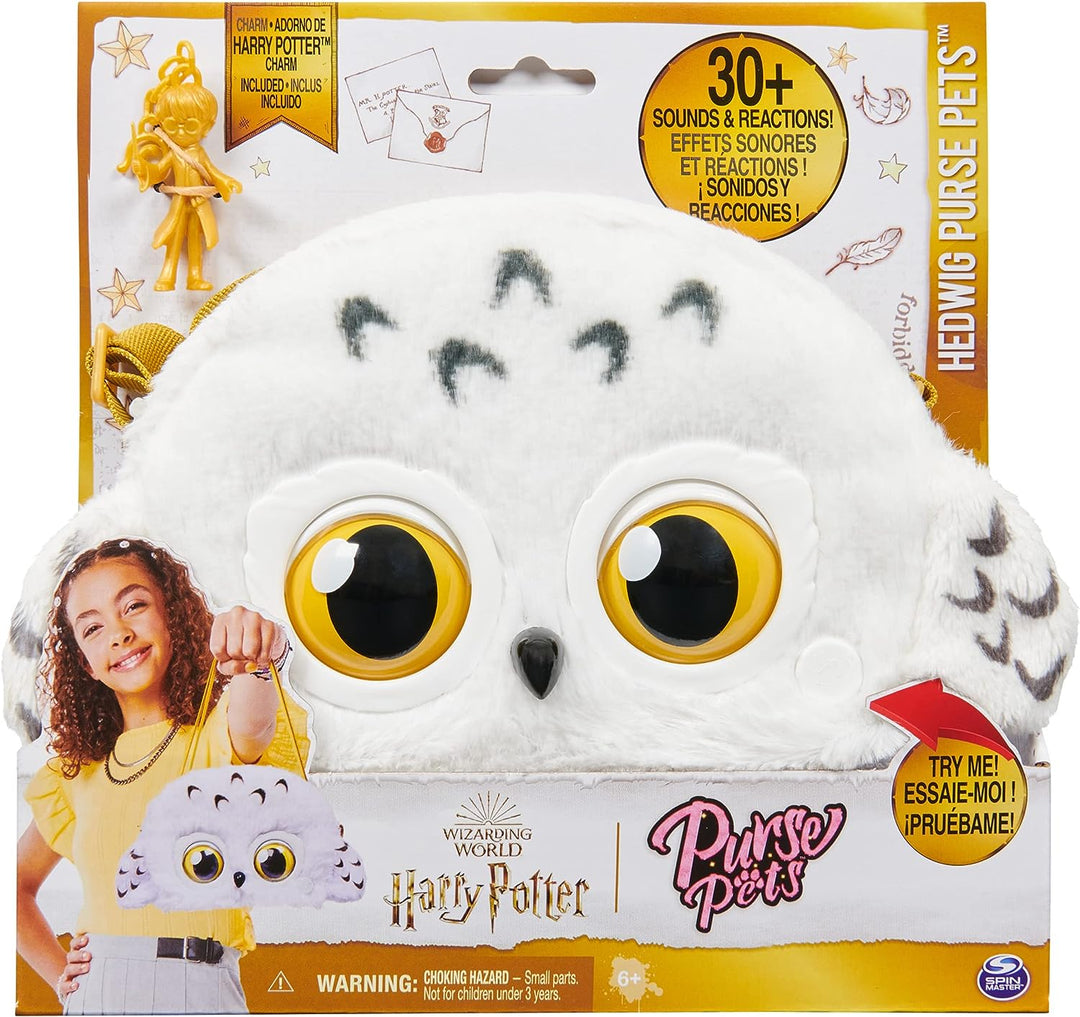 Purse Pets Wizarding World Harry Potter, Hedwig Interactive Pet Toy and Shoulder Bag