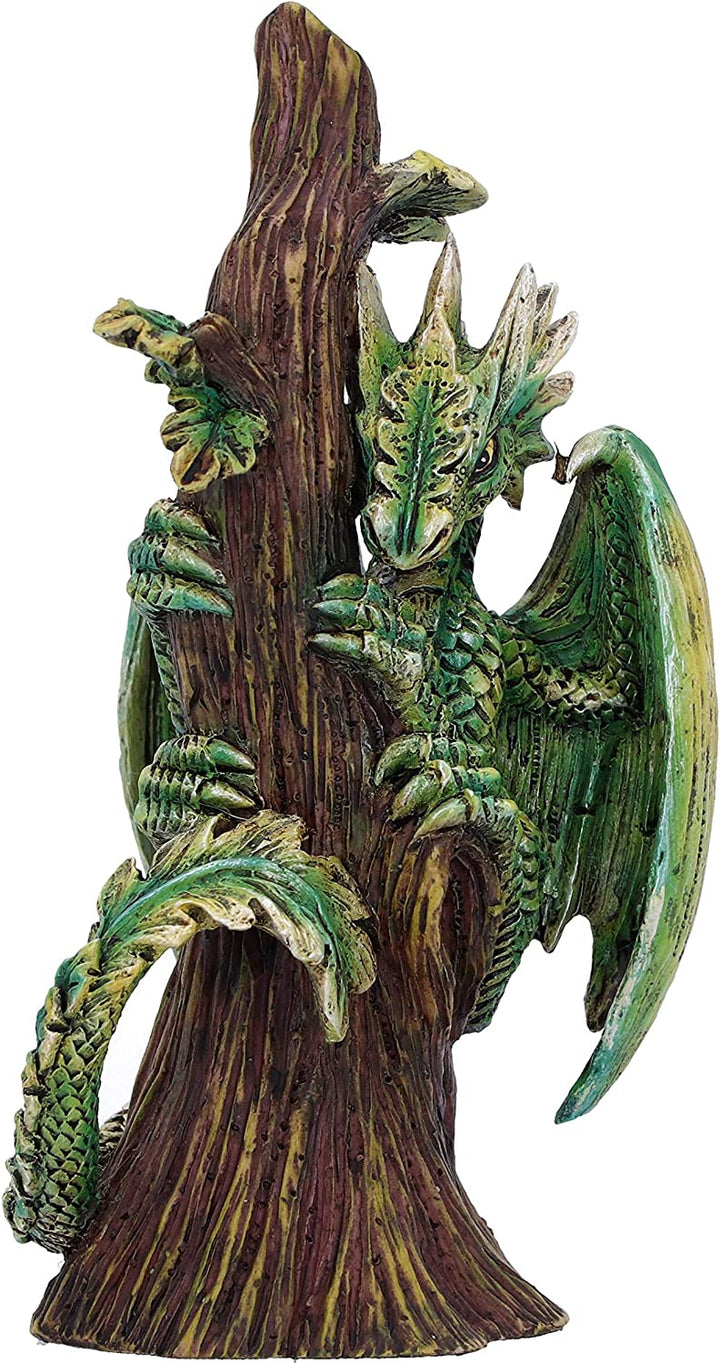 Nemesis Now Anne Stokes Age Small Forest Dragon Figurine, Green, 13.2cm